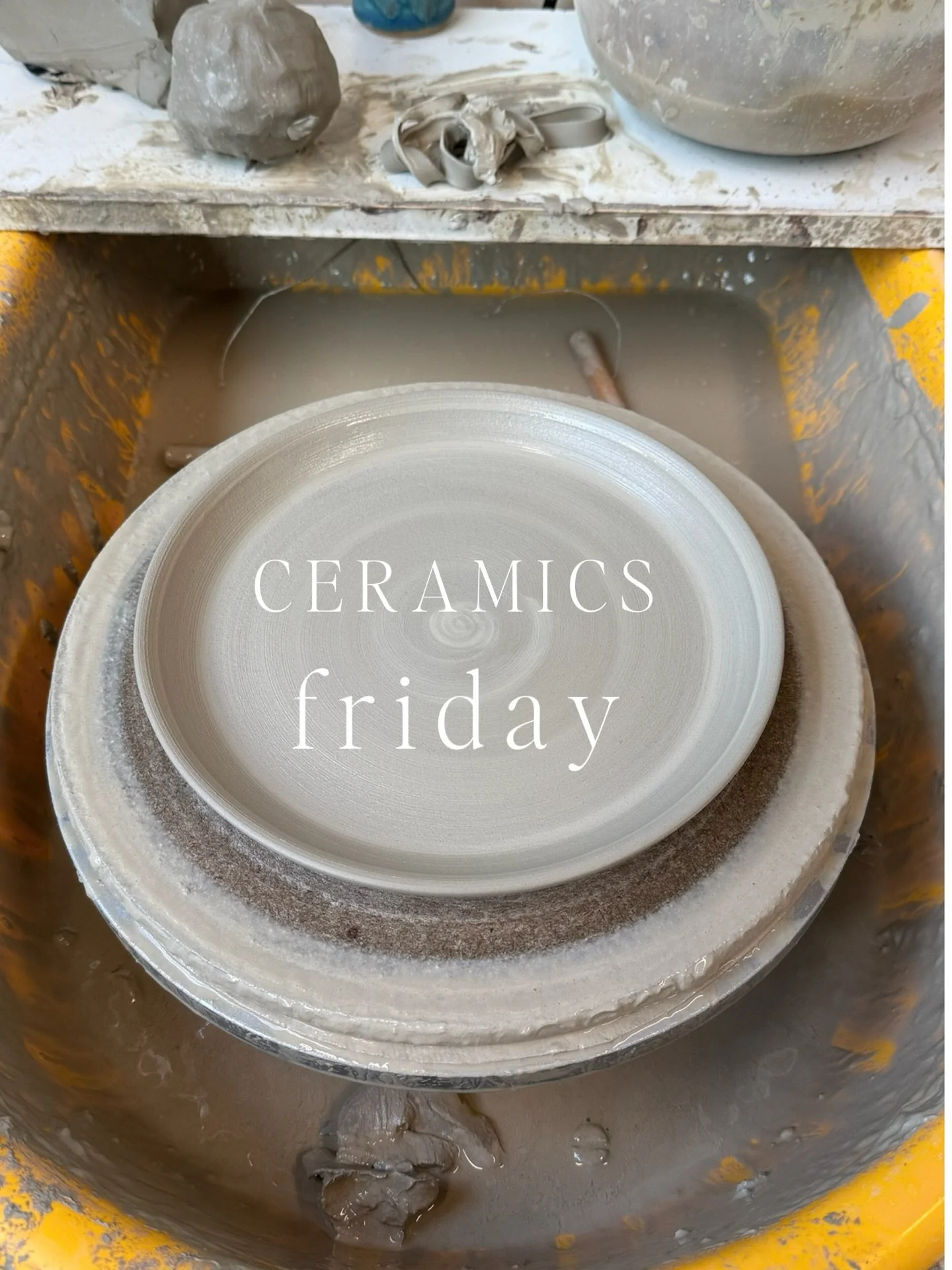 It&rsquo;s Ceramics Friday! 👏🏻

It felt so good to be back at the wheel! 

I attempted PLATES for the first time today, and to get a decent sized plate you need quite a lot of clay - more than I&rsquo;m used to and my goodness it&rsquo;s physical w