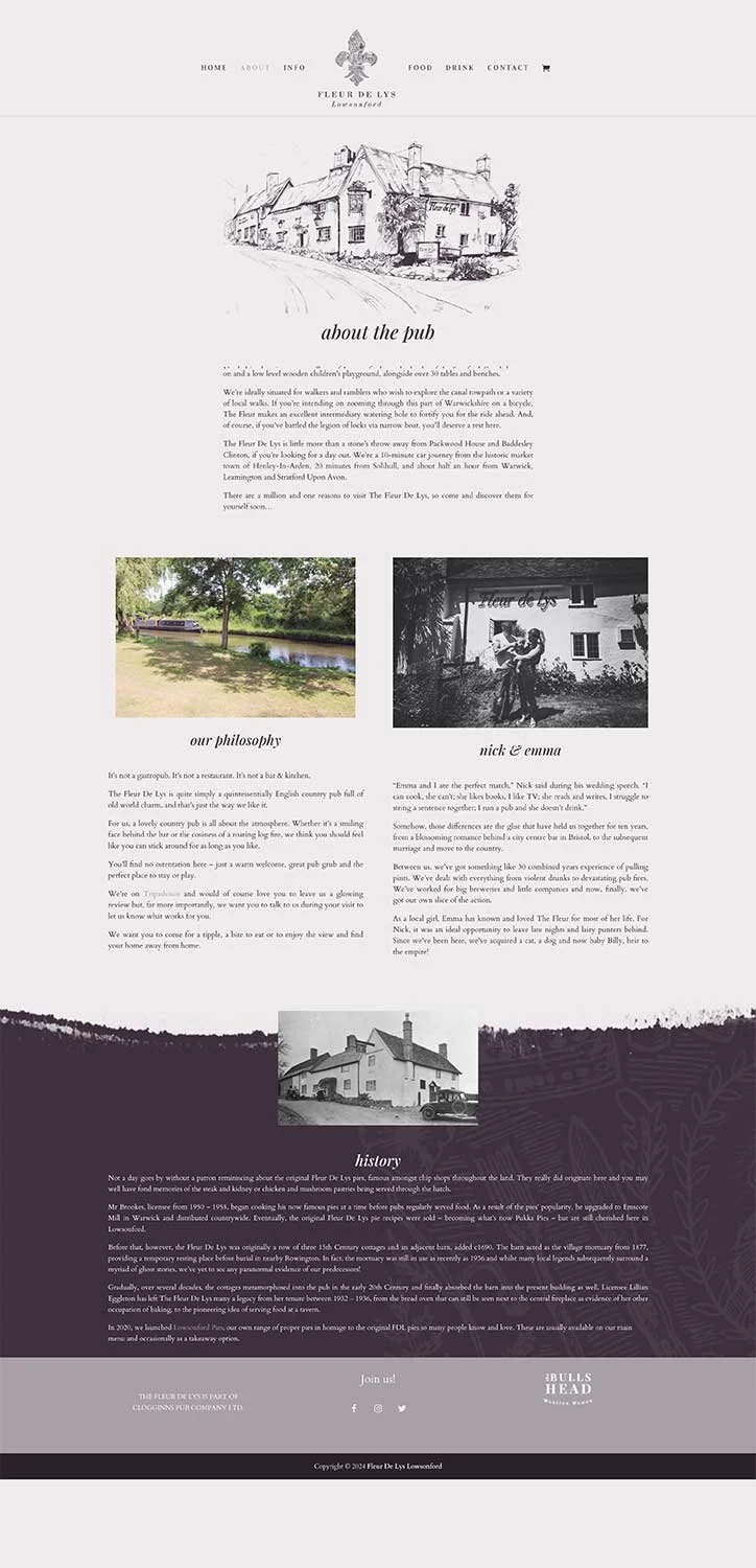 Luxury Web Design for a Country Pub