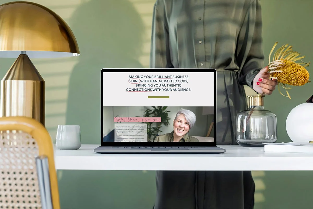 BRAND AND WEBSITE DESIGN FOR A CREATIVE COPYWRITER