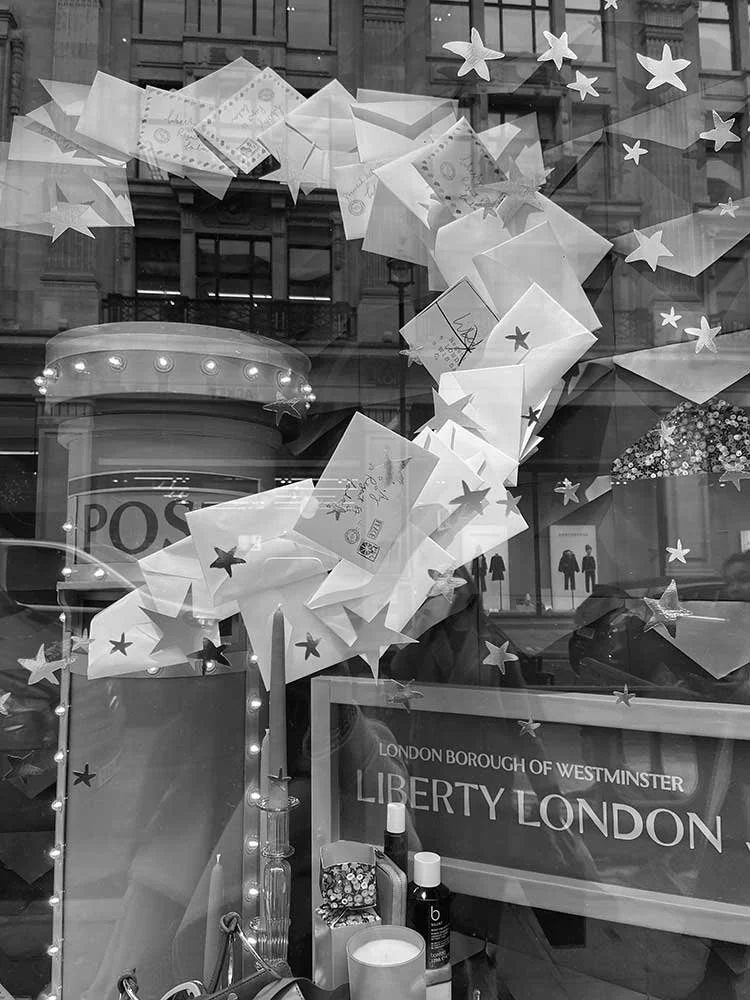 Inspiring window display at Liberty London