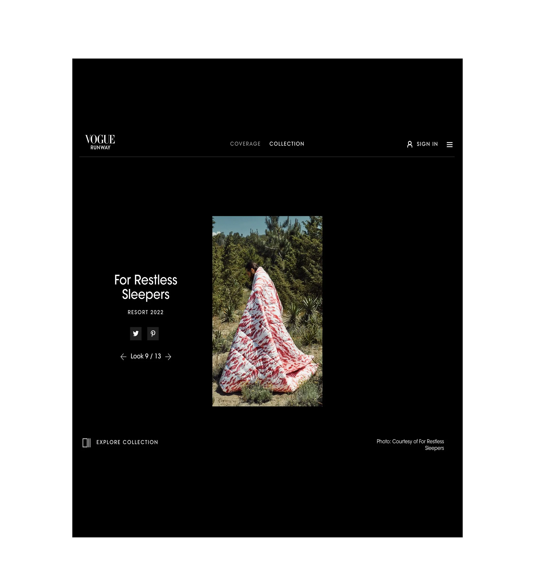 For Restless Sleepers - Vogue - June 2021