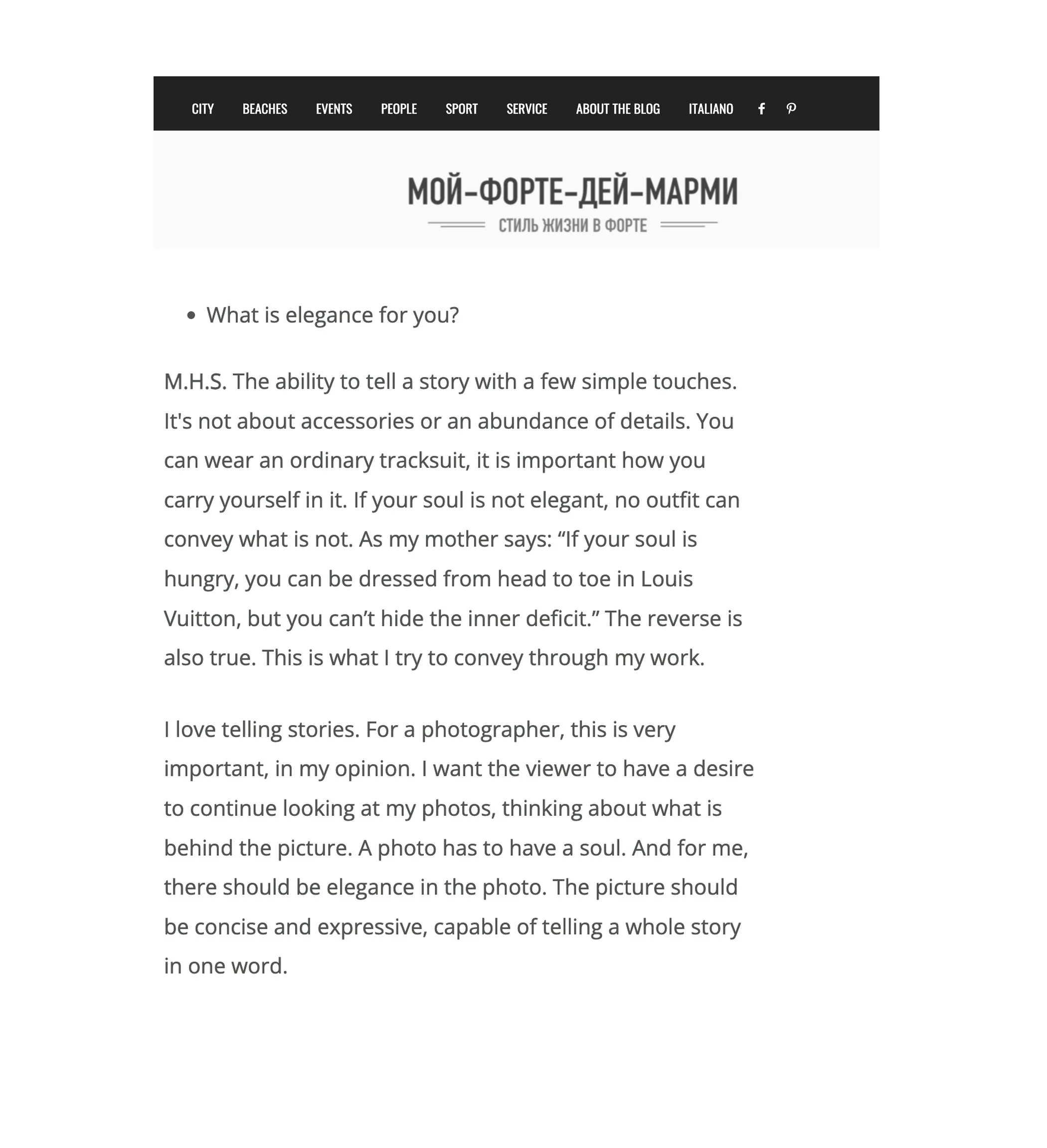 Forte dei Marmi.org 2018