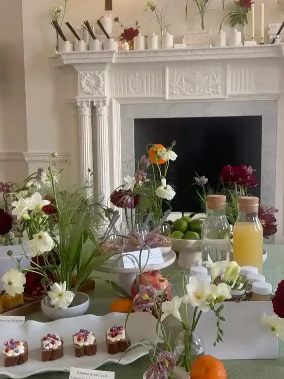 Jo Malone Townhouse @jomalonelondon 
A day showcasing all their wonderful scents, guests enjoyed our food over the course of the day. 

Some of the menu: 
Lime, Basil and Mandarin Polenta Cake
Brown Butter Pear Frangipane Tart 
Chocolate and Mandarin