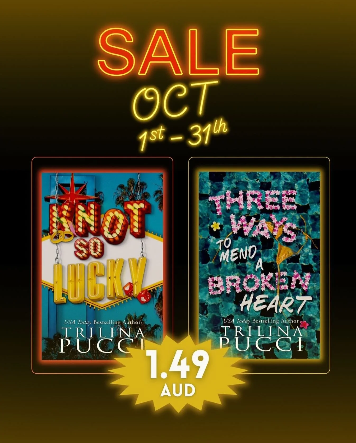 🚨𝐒𝐀𝐋𝐄🚨
𝑲𝒏𝒐𝒕 𝑺𝒐 𝑳𝒖𝒄𝒌𝒚 𝐚𝐧𝐝 𝑻𝒉𝒓𝒆𝒆 𝑾𝒂𝒚𝒔 𝑻𝒐 𝑴𝒆𝒏𝒅 𝑨 𝑩𝒓𝒐𝒌𝒆𝒏 𝑯𝒆𝒂𝒓𝒕 𝐚𝐫𝐞 𝐨𝐧 𝐬𝐚𝐥𝐞 𝐢𝐧 𝐀𝐮𝐬𝐭𝐫𝐚𝐥𝐢𝐚 𝐟𝐨𝐫 𝟏.𝟒𝟗 𝐚𝐥𝐥 𝐨𝐟 𝐎𝐜𝐭𝐨𝐛𝐞𝐫 𝐥𝐨𝐧𝐠!
𝐑𝐮𝐧 𝐝𝐨𝐧&rsquo;𝐭 𝐰𝐚𝐥𝐤 𝐭𝐨 𝐠𝐞𝐭 𝐲?