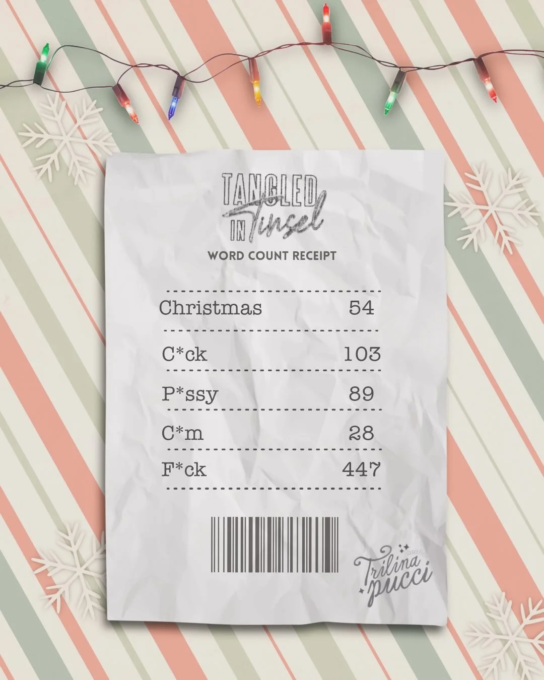 𝐈 𝐭𝐡𝐢𝐧𝐤 𝐢𝐭&rsquo;𝐬 𝐬𝐚𝐟𝐞 𝐭𝐨 𝐬𝐚𝐲&hellip; 𝐚𝐠𝐚𝐢𝐧&hellip; 𝐦𝐲 𝐟𝐚𝐯𝐨𝐫𝐢𝐭𝐞 𝐰𝐨𝐫𝐝 𝐢𝐬 &ldquo;𝐟*𝐜𝐤&rdquo;🤣🤭
📖: 𝑻𝒂𝒏𝒈𝒍𝒆𝒅 𝑰𝒏 𝑻𝒊𝒏𝒔𝒆𝒍 𝒃𝒚 𝑻𝒓𝒊𝒍𝒊𝒏𝒂 𝑷𝒖𝒄𝒄𝒊 𝒂𝒍𝒔𝒐 𝒂𝒗𝒂𝒊𝒍𝒂𝒃𝒍𝒆 𝒊𝒏 𝒎𝒖𝒍𝒕𝒊?