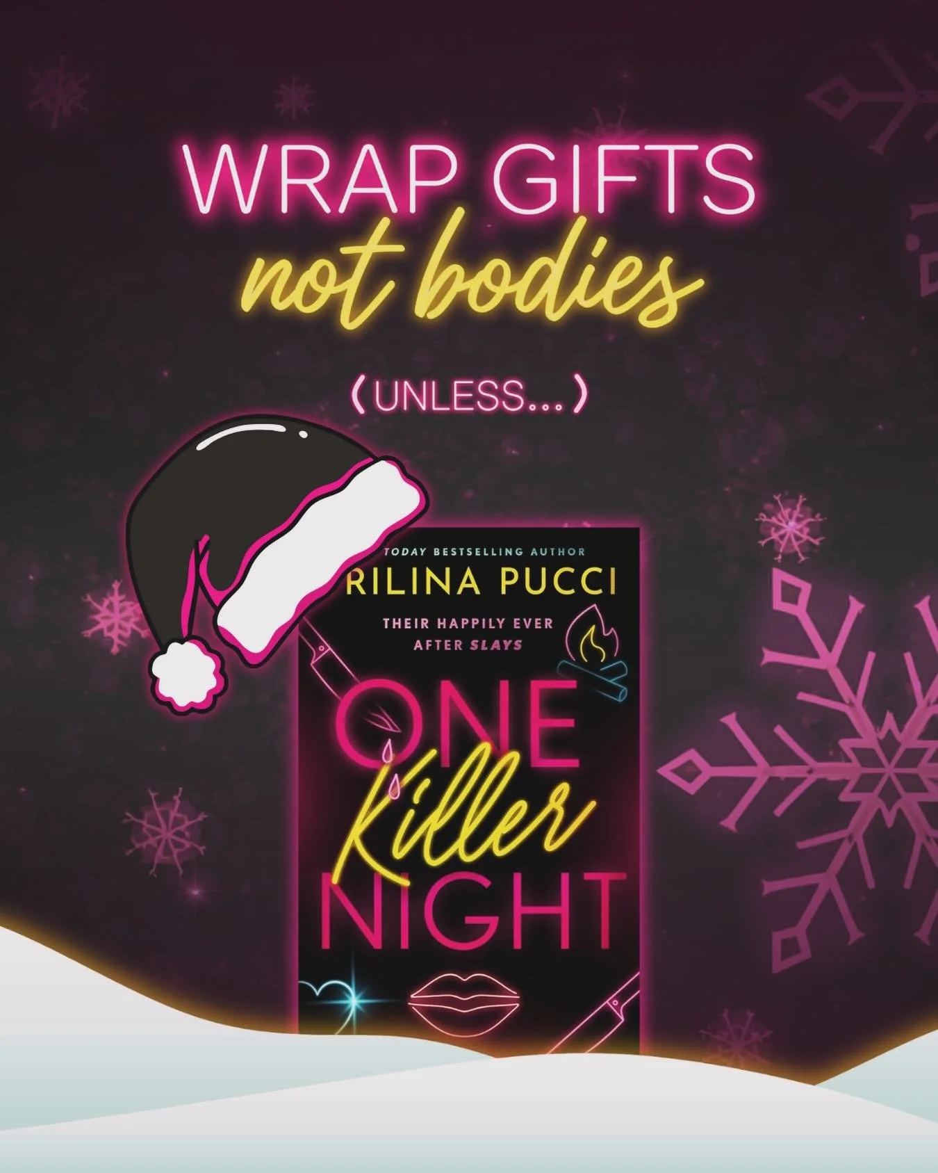 𝐒𝐨𝐦𝐞 𝐝𝐚𝐲𝐬 𝐈&rsquo;𝐦 𝐦𝐢𝐬𝐭𝐥𝐞𝐭𝐨𝐞&hellip; 𝐬𝐨𝐦𝐞 𝐝𝐚𝐲𝐬 𝐈&rsquo;𝐦 𝐦𝐮𝐫𝐝𝐞𝐫. 💋 🔪
📖: 𝑶𝒏𝒆 𝑲𝒊𝒍𝒍𝒆𝒓 𝑵𝒊𝒈𝒉𝒕 𝒃𝒚 𝑻𝒓𝒊𝒍𝒊𝒏𝒂 𝑷𝒖𝒄𝒄𝒊
#bookfyp #trilinapucci #thrillerromance #darkromance #spicybooks