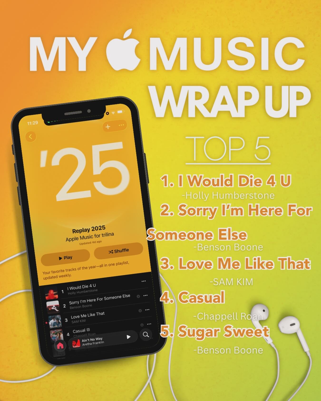 𝐒𝐢𝐧𝐜𝐞 𝐰𝐞&rsquo;𝐫𝐞 𝐚𝐥𝐥 𝐝𝐫𝐨𝐩𝐩𝐢𝐧𝐠 𝐦𝐮𝐬𝐢𝐜 𝐰𝐫𝐚𝐩 𝐮𝐩𝐬&hellip; 𝐡𝐞𝐫𝐞&rsquo;𝐬 𝐦𝐲 𝐭𝐨𝐩 𝟓🎶❤️
#bookfyp #mytop5 #topsongs #bookbesties #applemusic