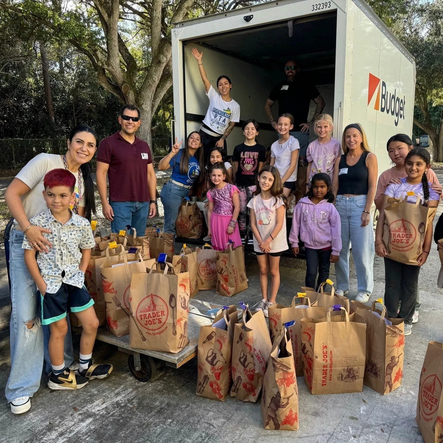 We are so grateful for all your donations to this year's Thanksgiving food drive! Thanks to your generosity, we were able to provide 150 full Thanksgiving meals to families in need at our Title I sister schools, Park Ridge Elementary and Deerfield Be