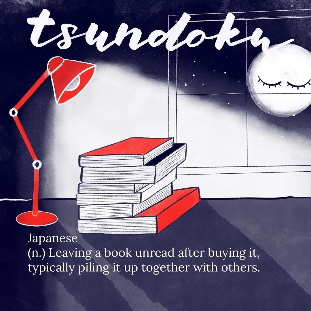 Are you guilty of tsundoku, Japanese for buying a book and leaving it unread in a pile of other unread books? 86/100.⠀
.⠀
.⠀
.⠀
.⠀
.⠀
#The100DayProject #100daysofweirdwonderfulwords #The100DayProject2018 #handlettering #lettering #calligraphy #letter