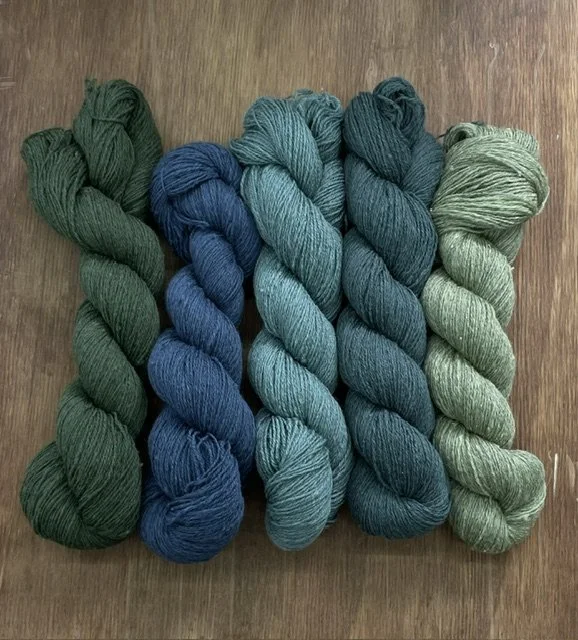 fingering weight sock yarn group photo