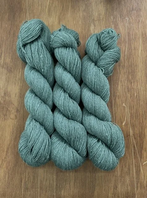 fingering weight sock yarn light dusty teal
