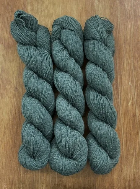 fingering weight sock yarn medium dusty teal