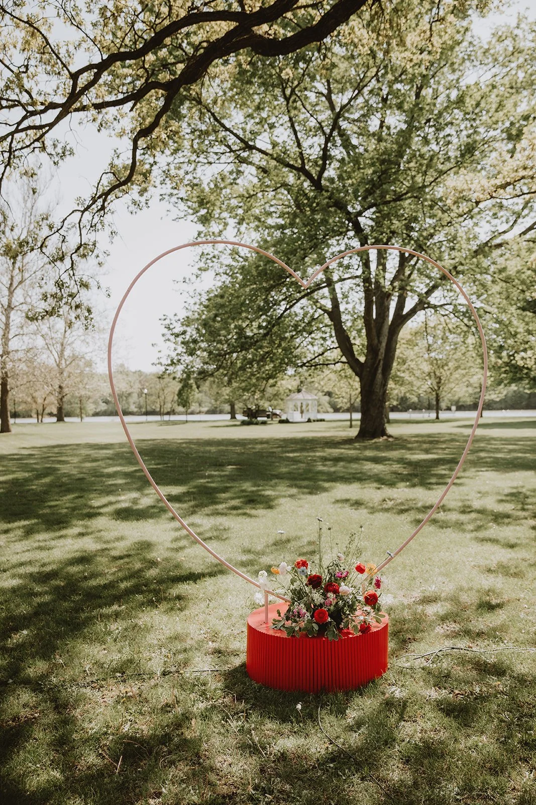We have such talented couples - they built this ceremony display!
