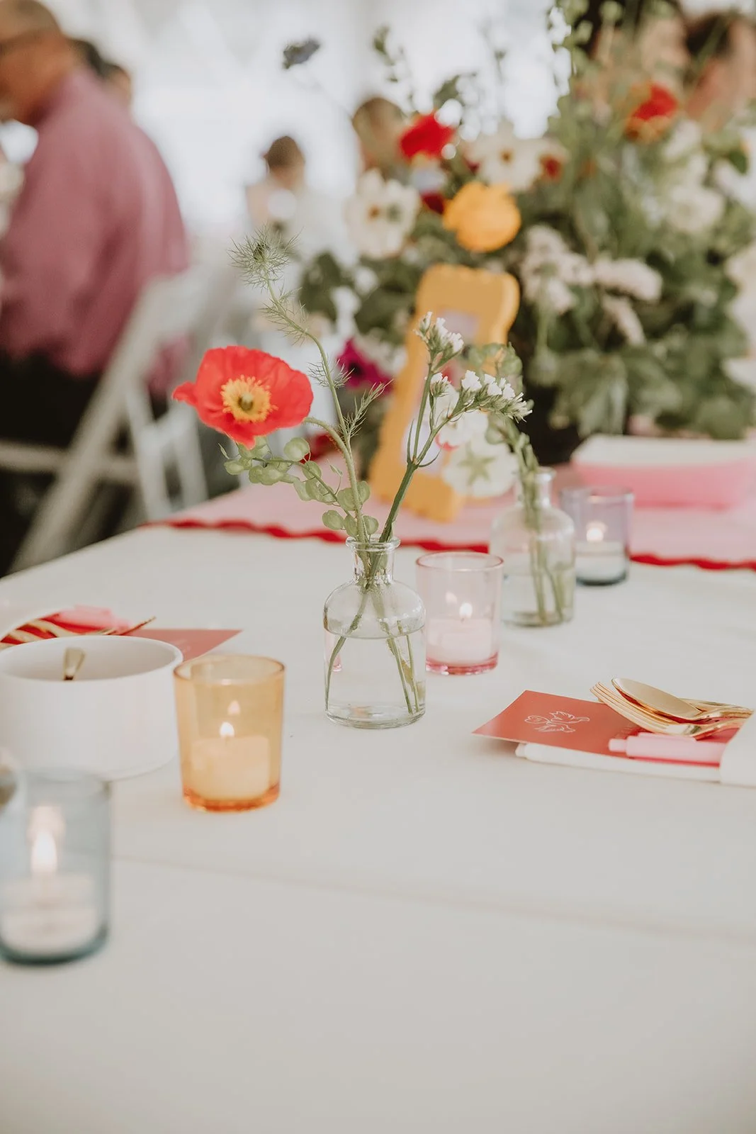 Whimsical flowers forever and ever in bud vases
