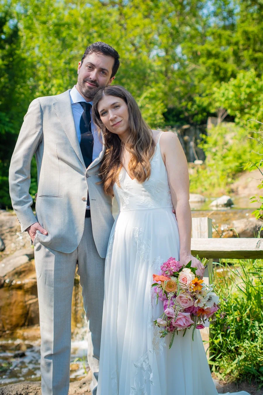 The clean lines fit perfectly with the spring anemones
