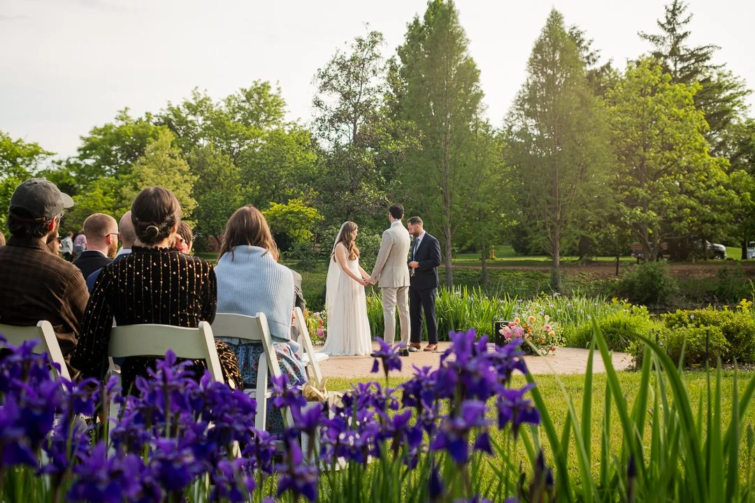 When flower lovers get married in a place filled with flowers