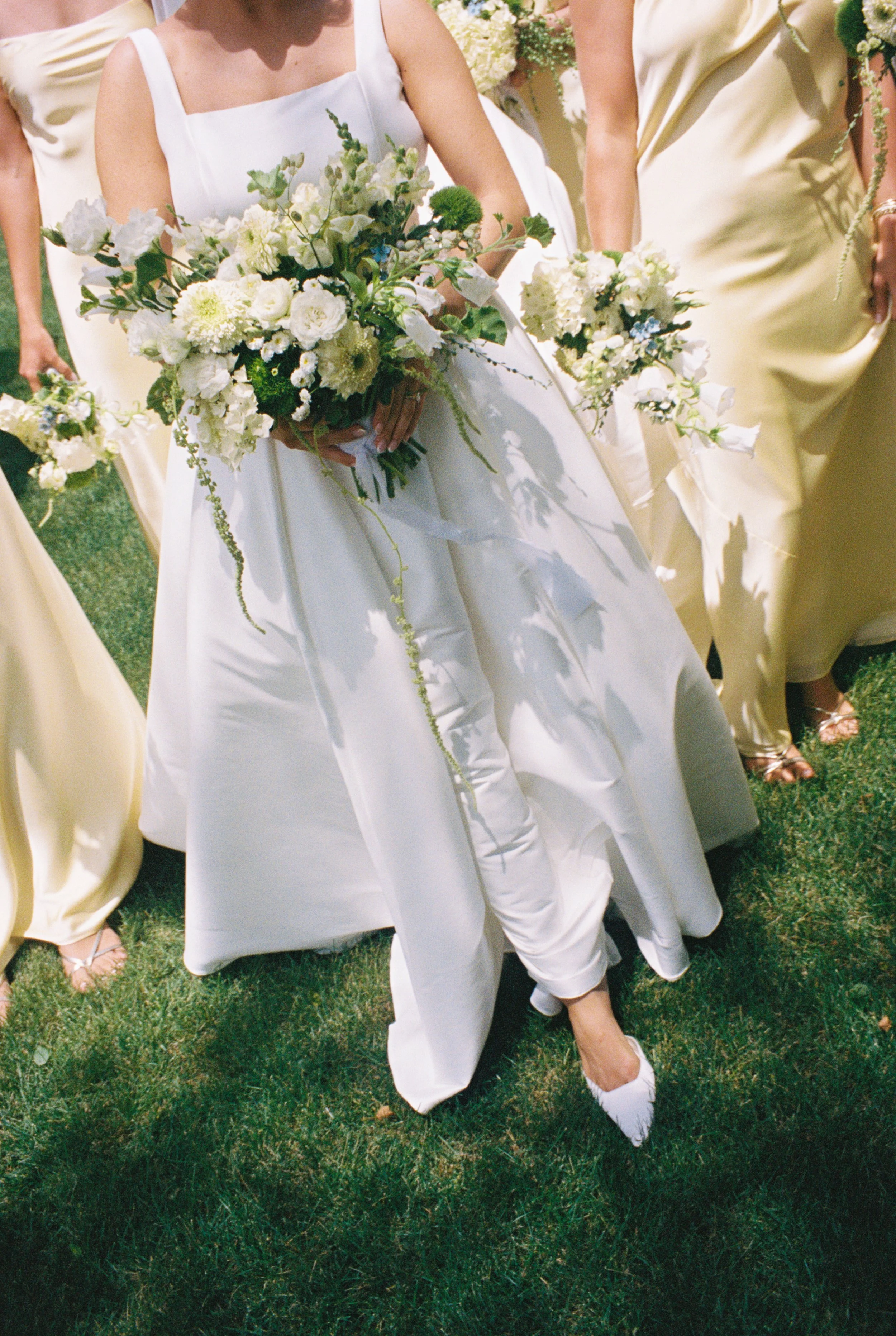 A dress + flower moment