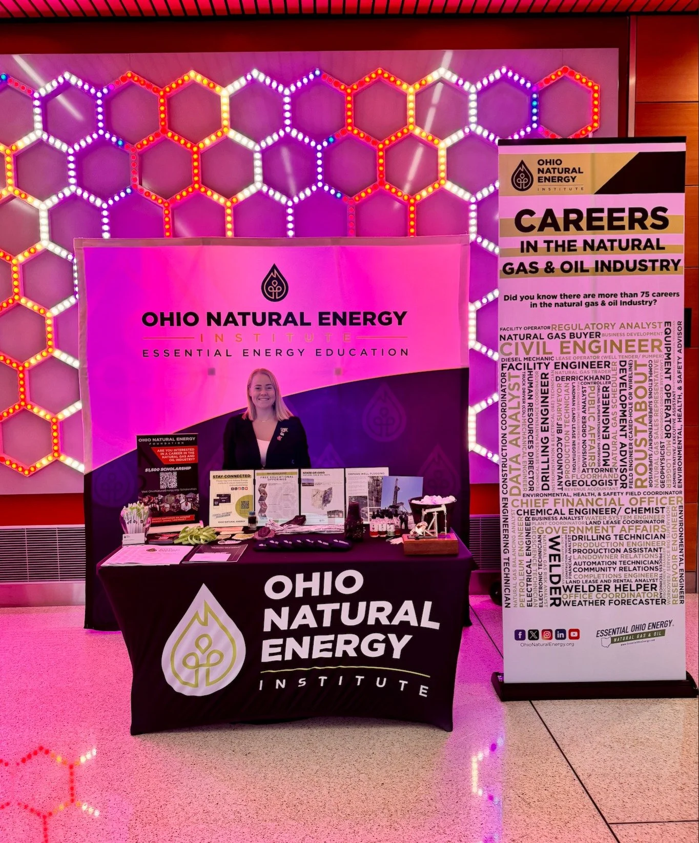 Mandolyn is at the Petroleum Engineering Career Fair at @theohiostateuniversity today!