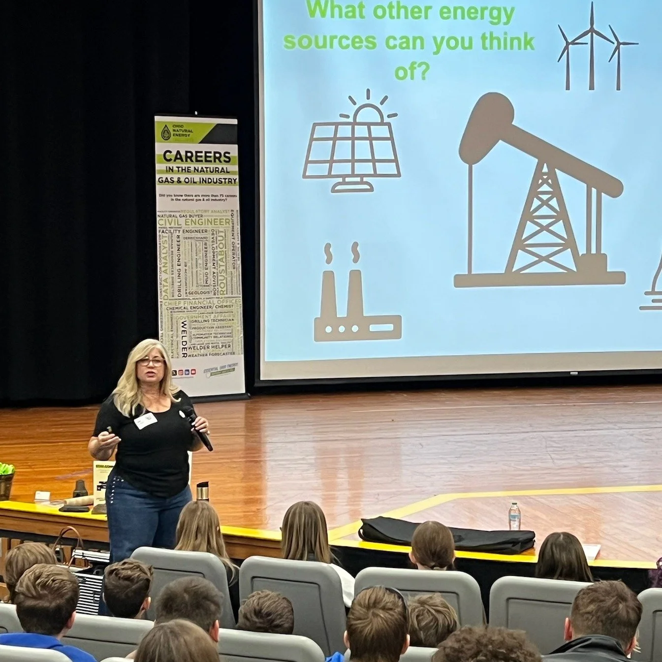 Shawn was at East Guernsey Local Schools for a Career Connection presentation with 7th and 8th graders today!