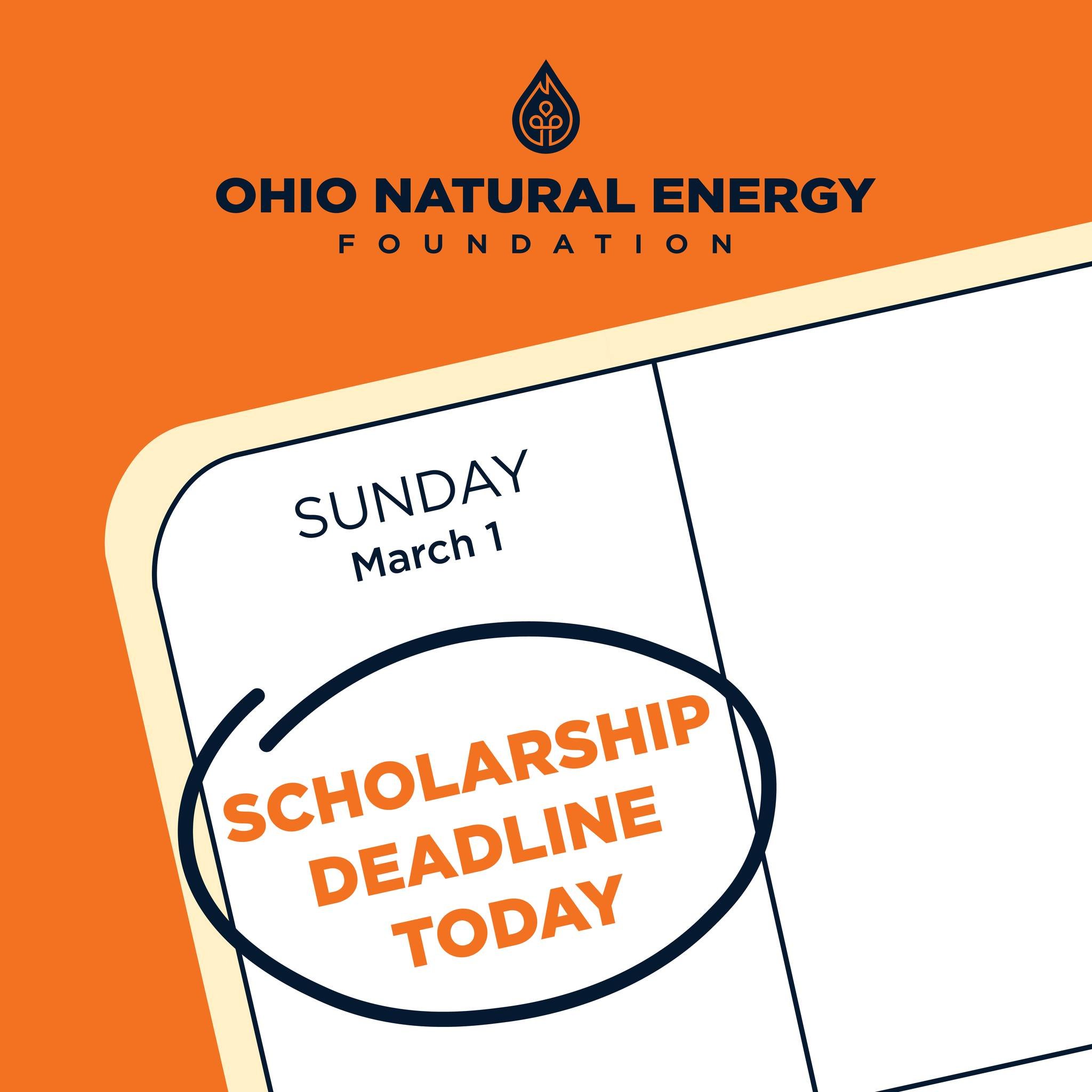 Scholarship deadline is TODAY! 

Applications and applicable attachments must be emailed or postmarked today.

For more information and resources, visit the link in our bio.