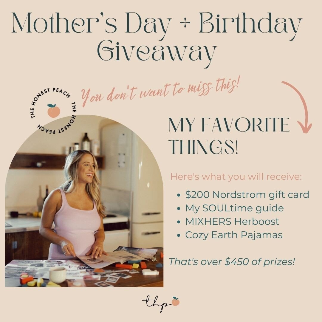 In honor of Mother&rsquo;s Day + my 33rd bday - I am doing something BIGGGG!!

Also can we celebrate the fact that there are over 19,000 of YOU!

Guys, I am so thankful for this tribe of mamas! 🥺

Say hello to my Mother&rsquo;s Day/Birthday Giveaway