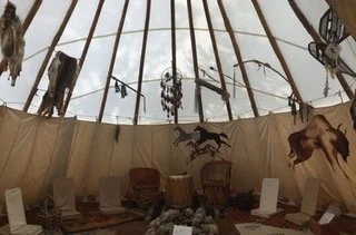 Teepee interior
