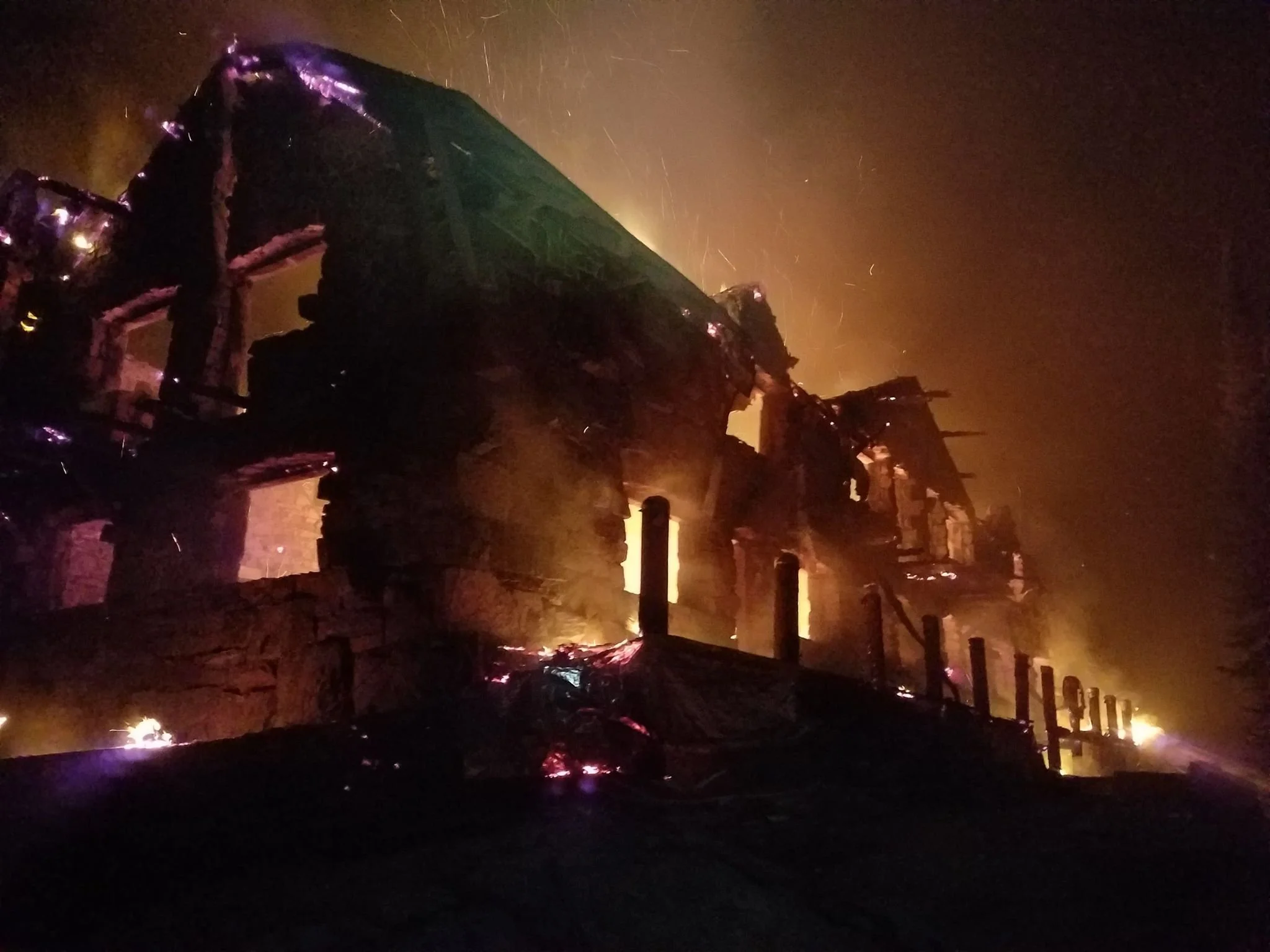 Sperry Fire, August 31, 2017, Courtesy National Park Service