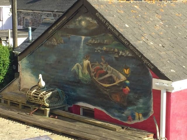 Mermaid mural in Lizard – Ars Poetica –