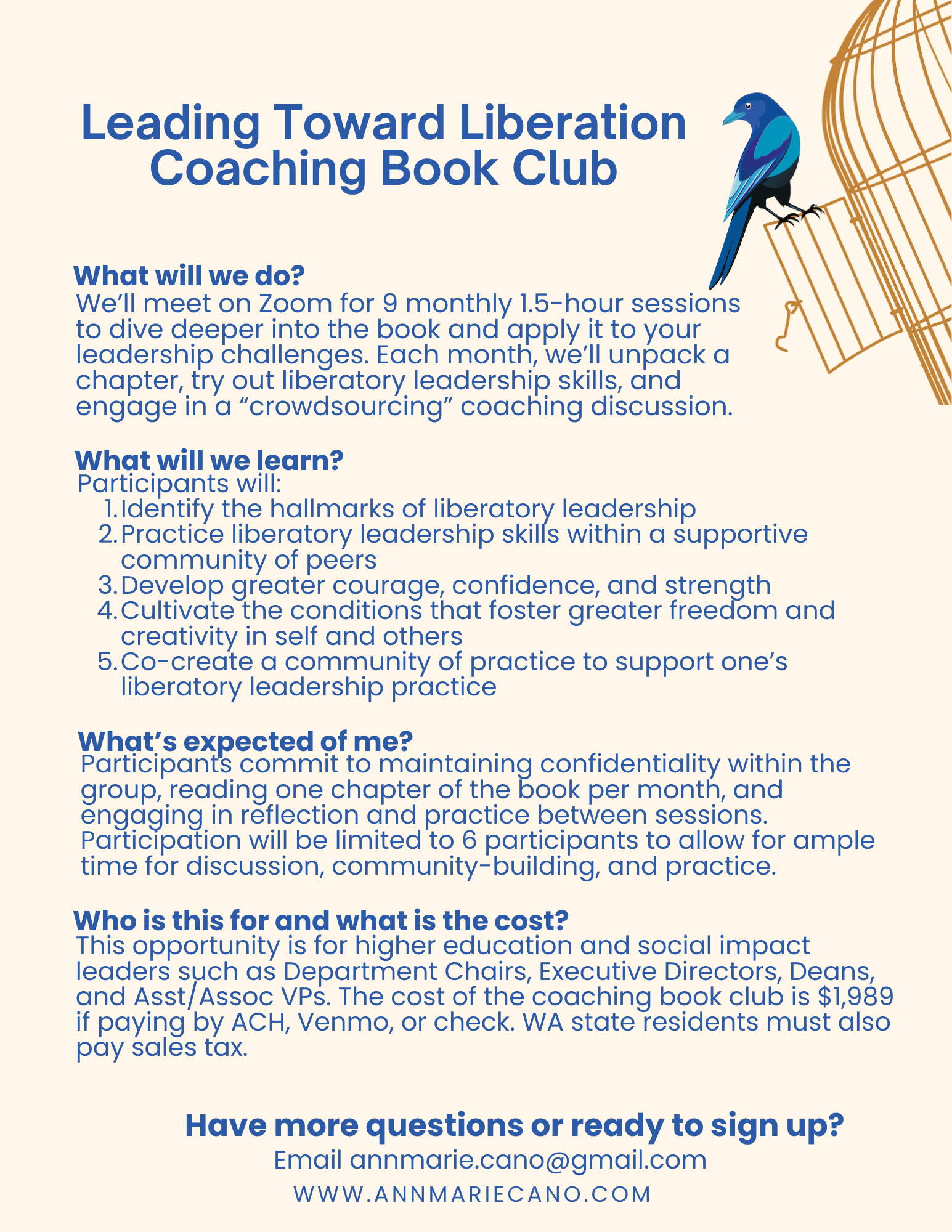 Leading Toward Liberation Coaching Book Club