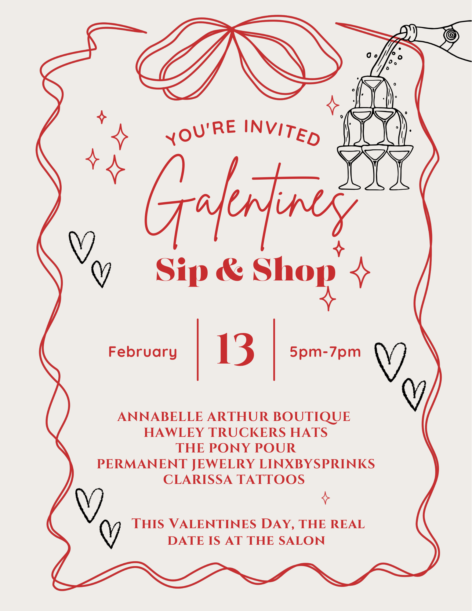 Galentine's Day Sip 'n' Shop 