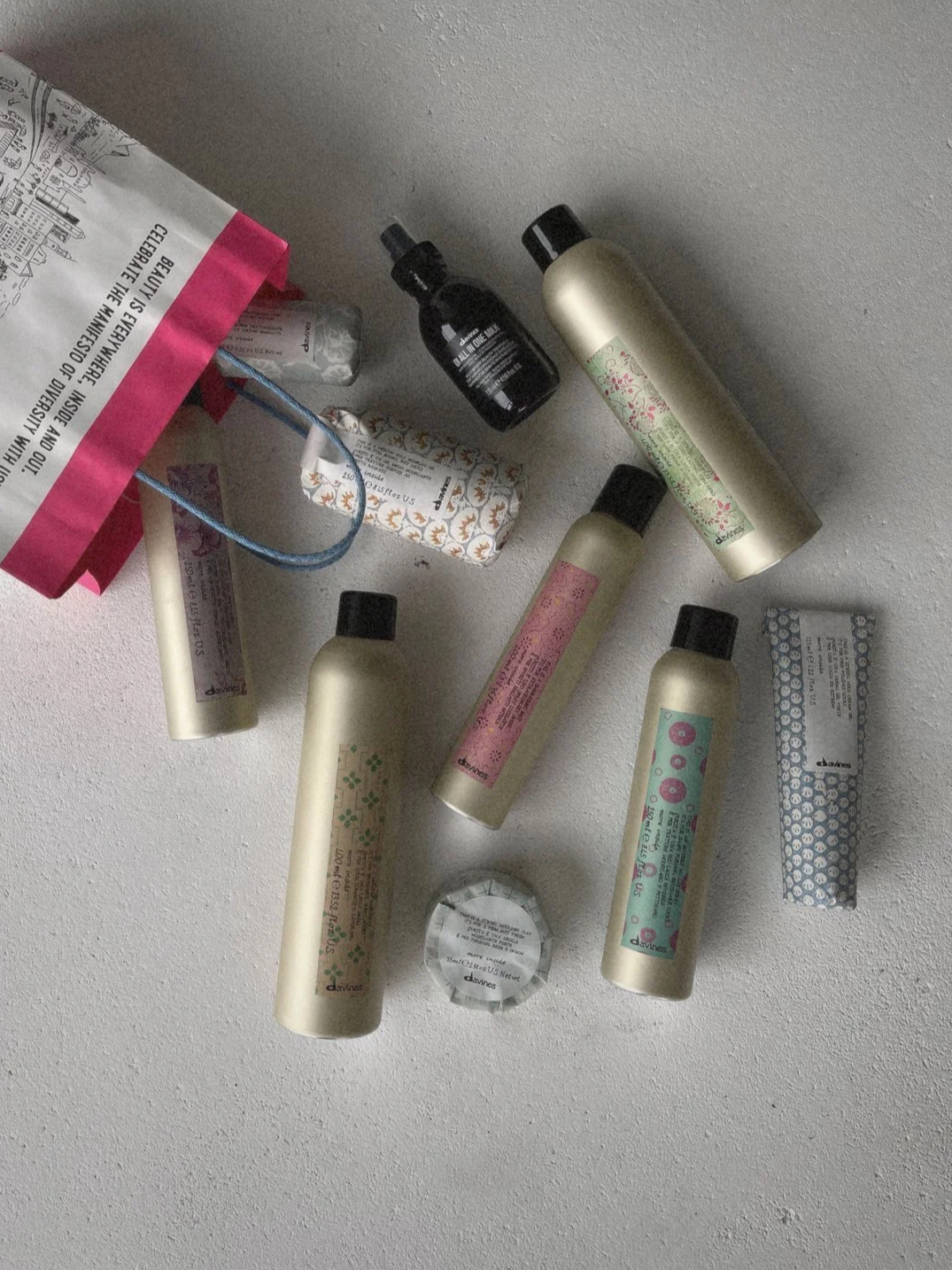 how to use davines more inside styling products