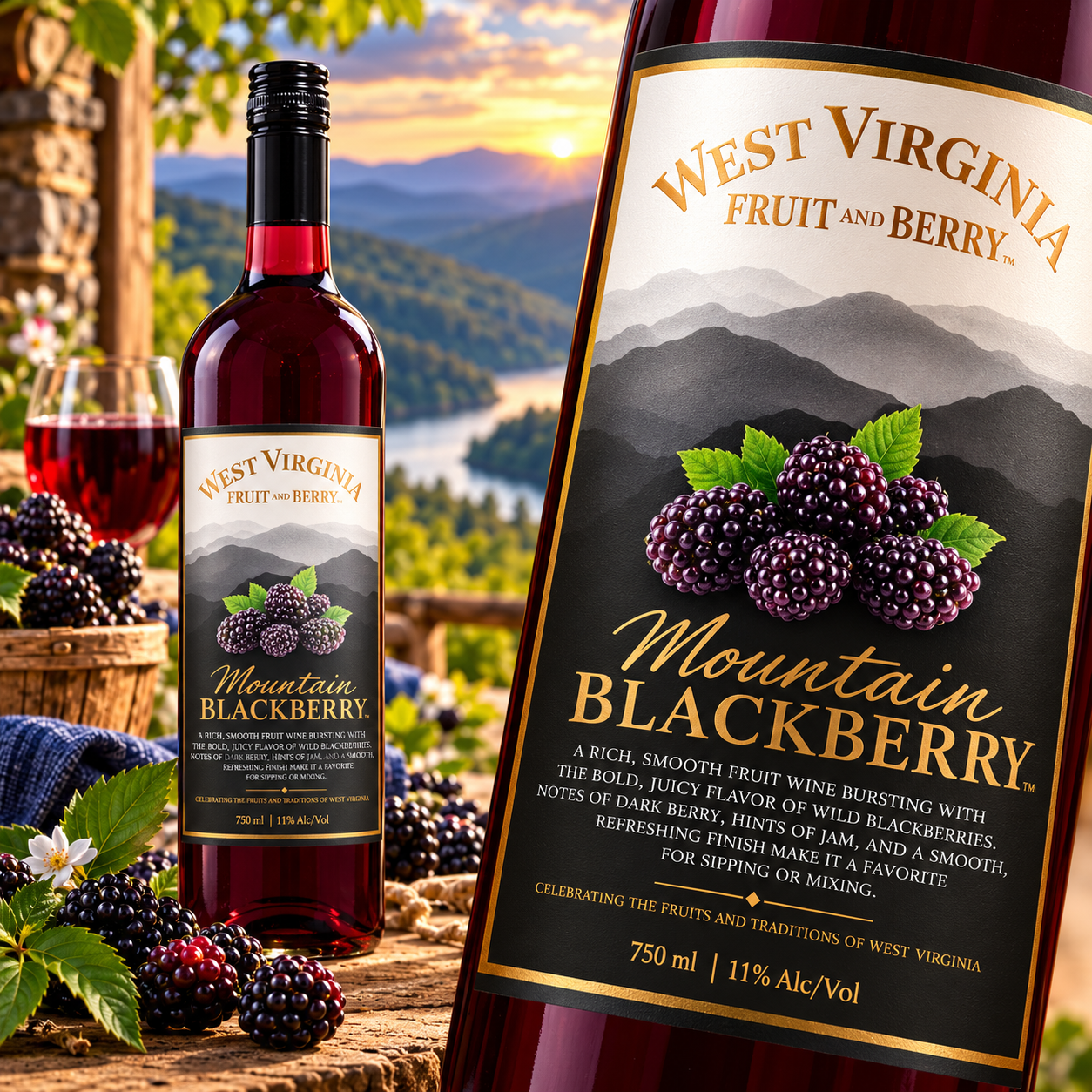 Mountain Blackberry wine