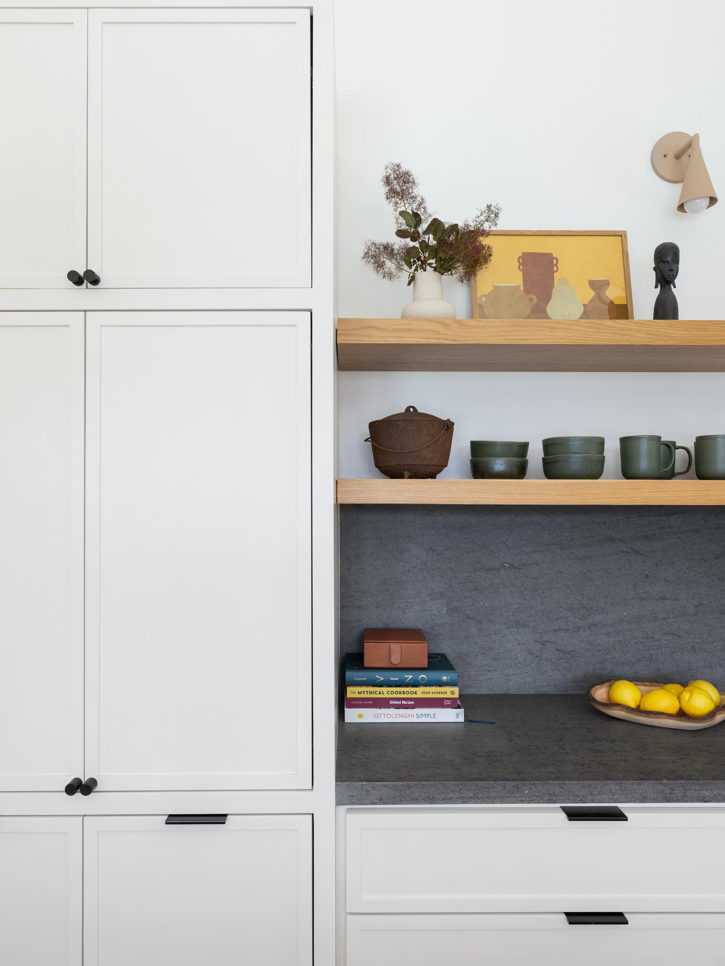Appliance garages - literal life changers in a kitchen. That toaster oven that you love but we all know isn&rsquo;t cute? It&rsquo;s found a home. Same with that expensive blender with all the bells and whistles. 

Behind these doors hide all life&rs