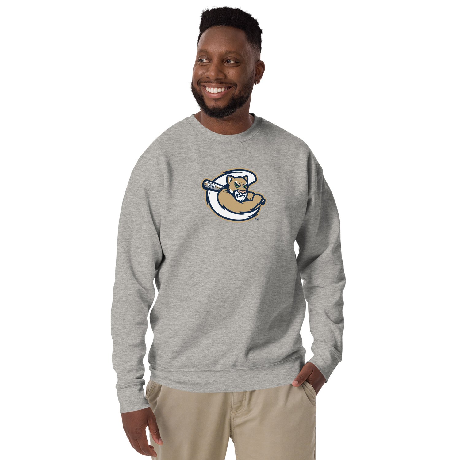 Unisex Fleece Pullover Sweatshirt Cougar C Logo — Kane County Cougars