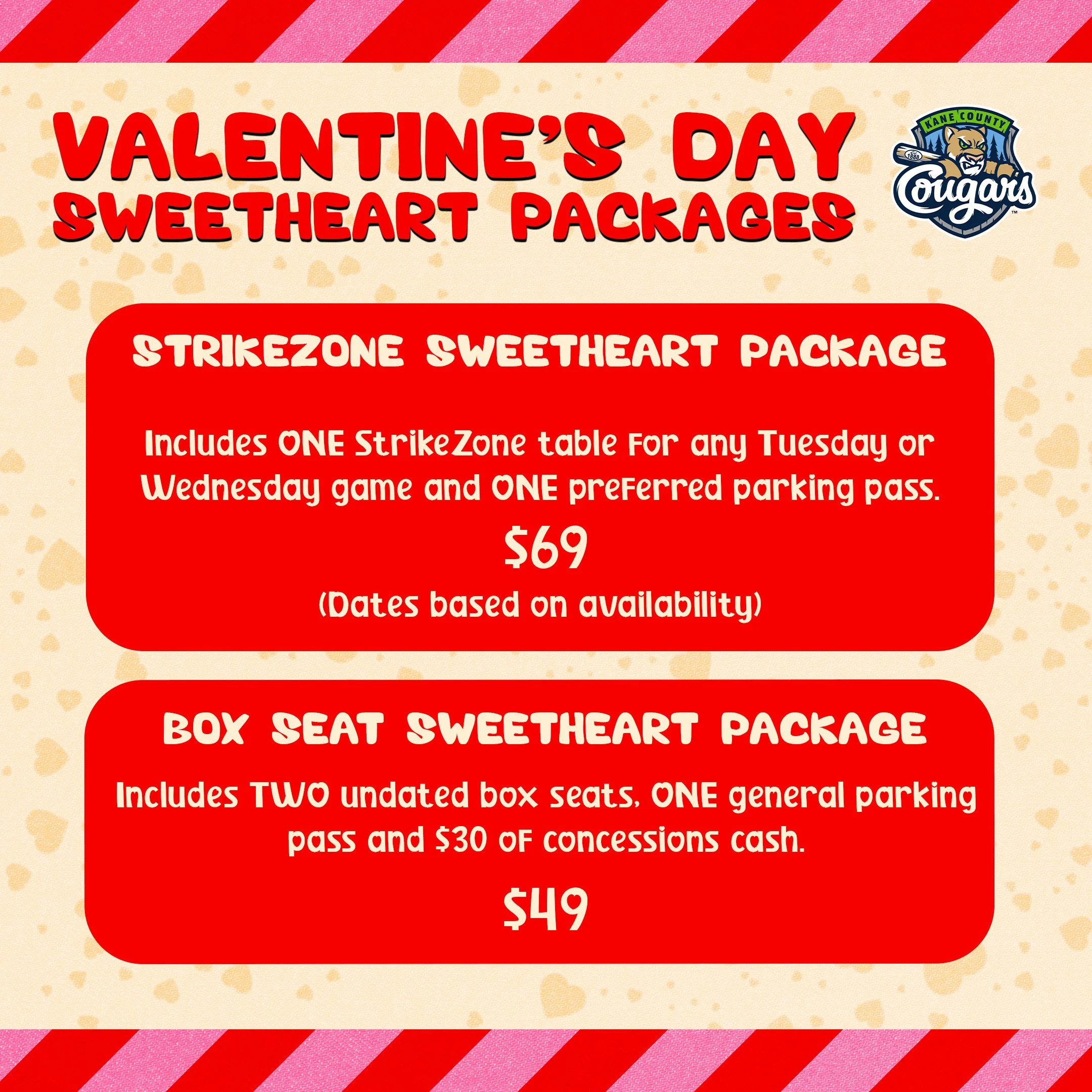 Valentine’S day sweetheart packages