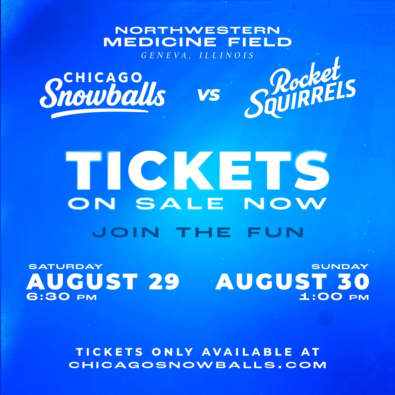 Chicago Snowballs 2026 Tour 