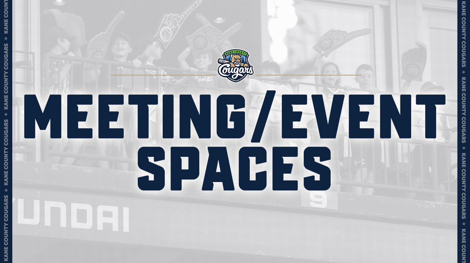 Promotional image for Kane County Cougars meeting and event spaces.
