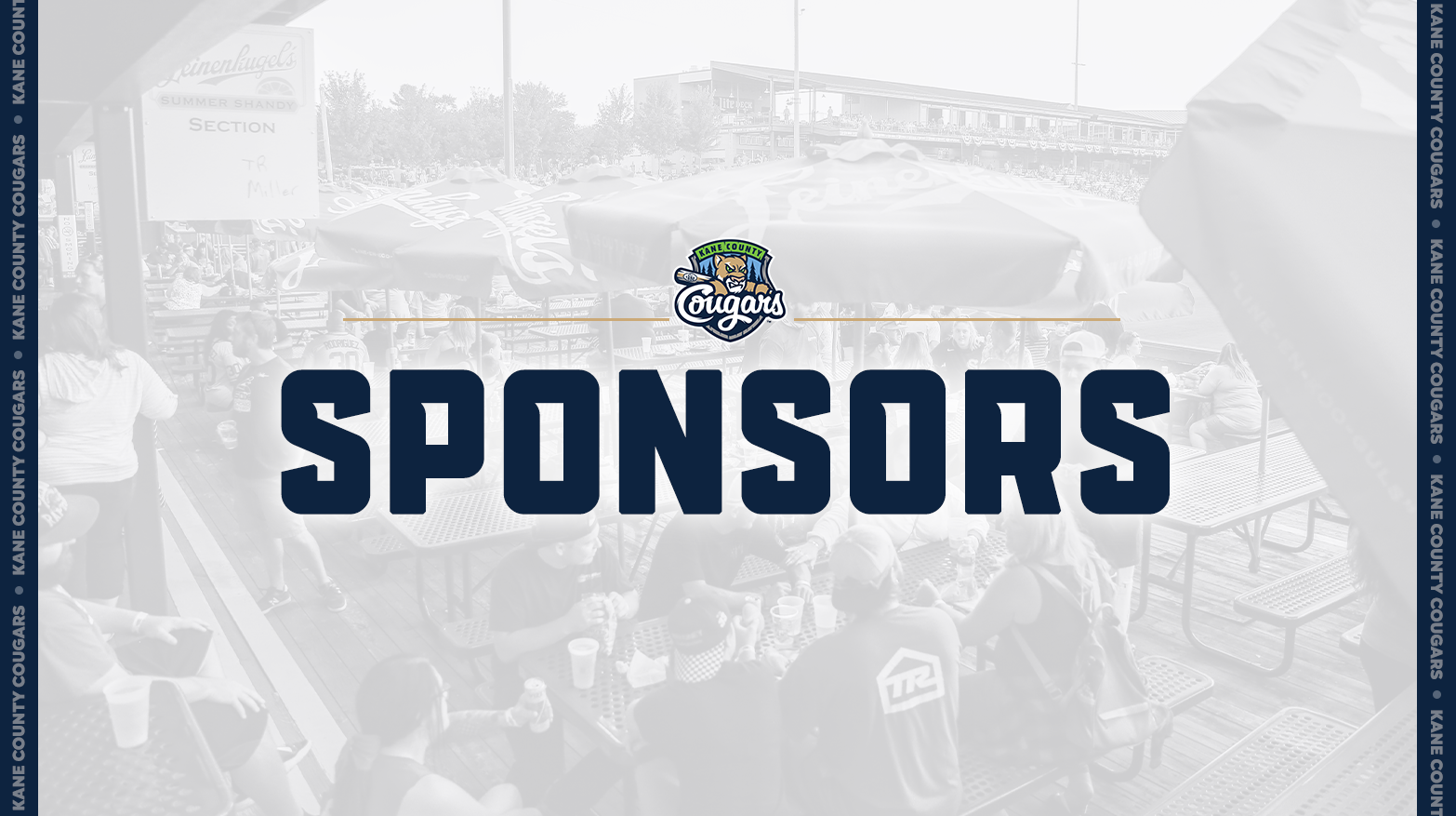 Kane County Cougars sponsors banner
