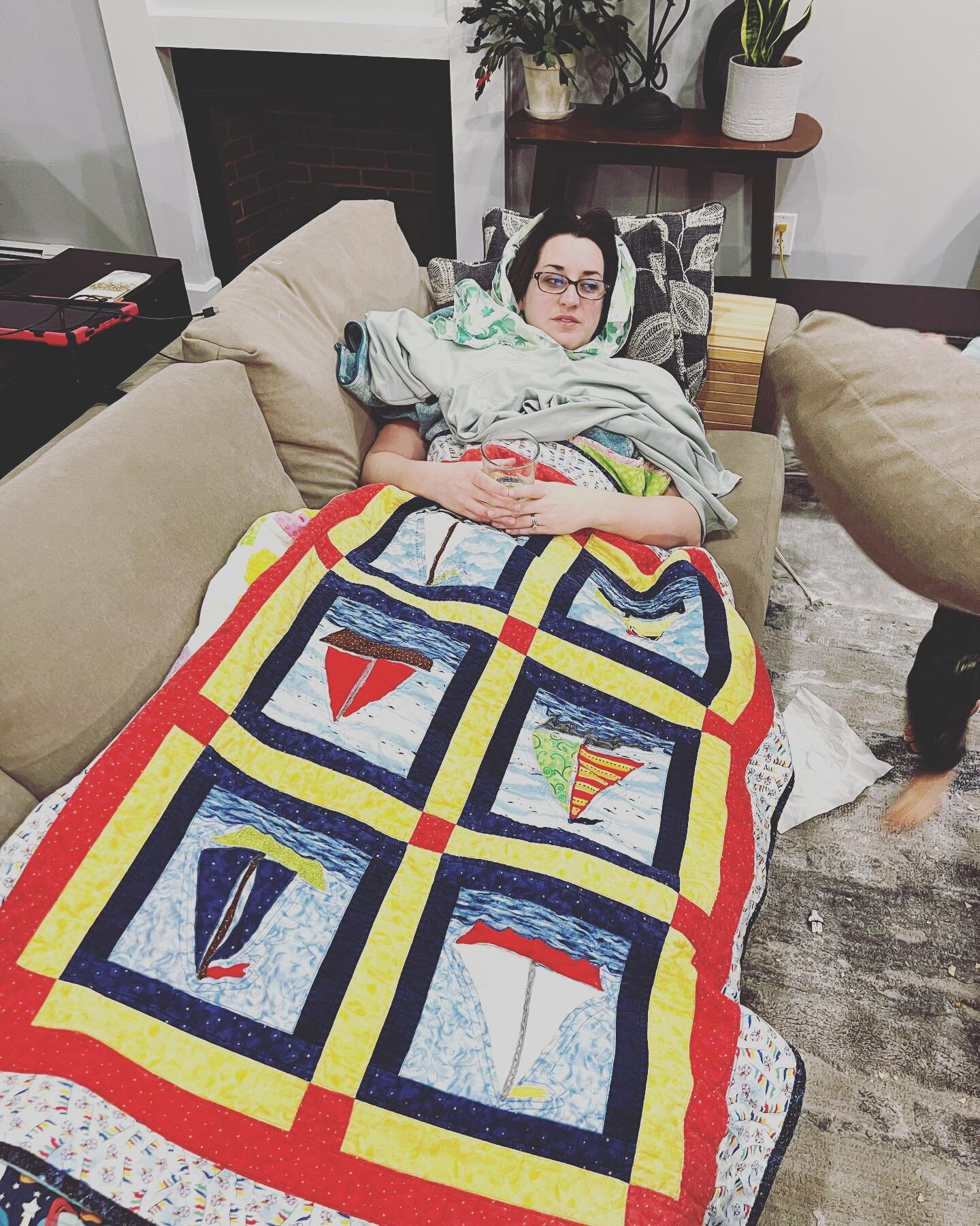 This #mama is taking a #sickday. 

The 3 kiddos tucked in me on the couch this morning, each adding their baby quilts on top of me to keep me warm. #love 

Enjoy the new snow, stay warm, and snuggle in with your kiddos or doggos.

#charlottetown #rea