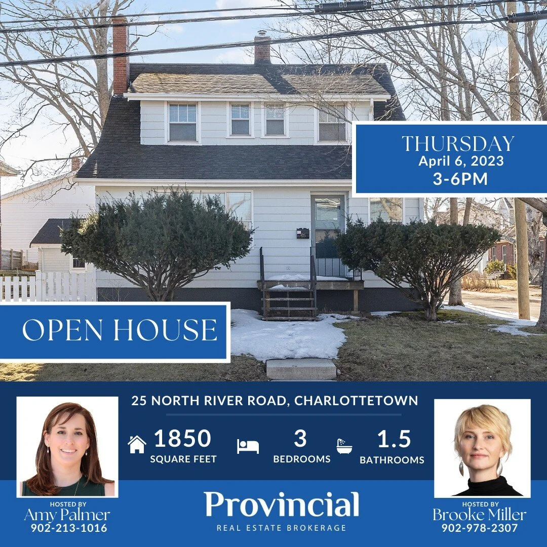 Open house tomorrow - both in-person and virtual. 
25 North River Road, Brighton, Charlottetown 
MLS&reg;: 202304620

If you are wanting to see this property for yourself then come on by between 3pm and 6m on April 6, 2023.

If you are unable to be t