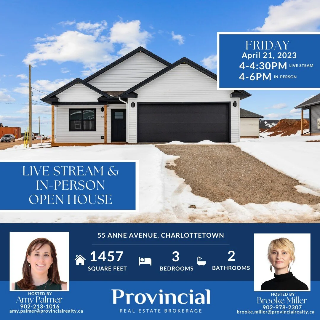 #Openhouse - Friday Evening

Pop by 55 Anne Ave in the up and coming #montgomeryheights subdivision of East Royalty in #Charlottetown #PEI 

This newly constructed 3🛏, 2🛁 house is finished with amazing details. 

If you can't make it in-person, tun