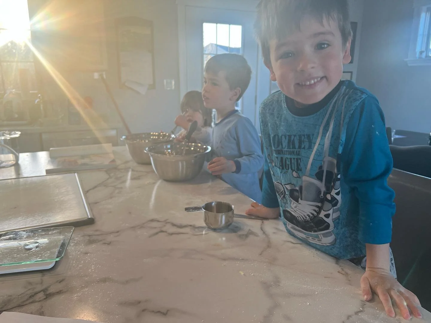 Saturdays are for pancakes. 

Everyone was happy to help out it together today. What a fabulous Saturday with the sun shining bright! 

#saturdaymorning #pancakes #my3helpers #familyof5 #weekendpancakes #chefmichaelsmith #5yearsold #4yearsold #2years