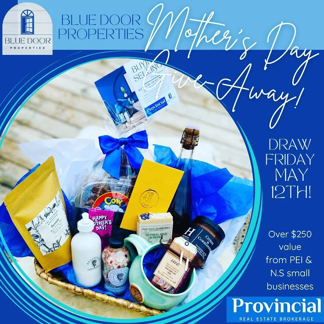 @brookemiller.provincialrealty and I are happy to announce the launch of Blue Door Properties. Brooke and I are joining forces as we grow our real estate business. To officially kick off #bluedoorproperties, we are doing a Mother&rsquo;s Day basket g