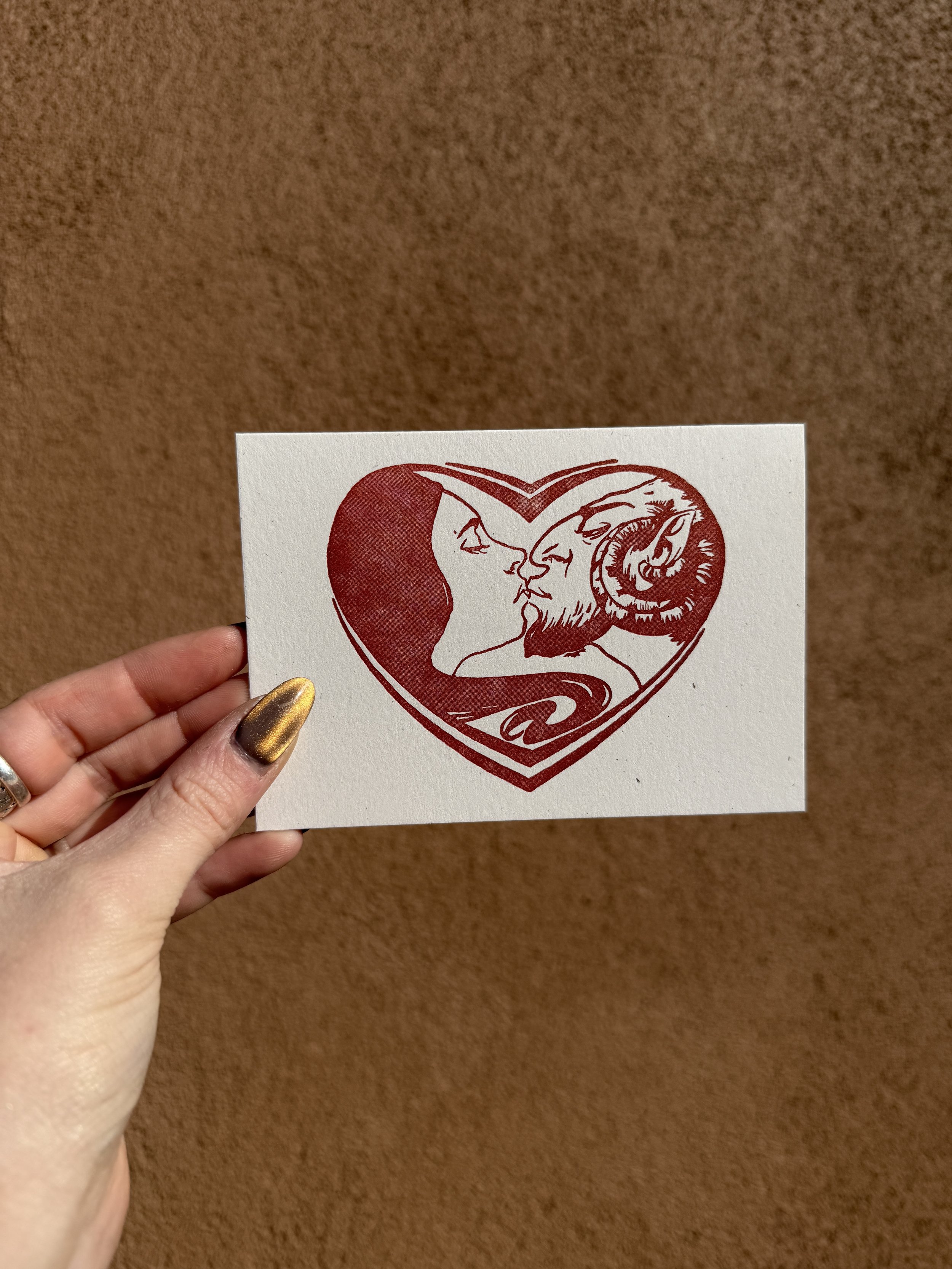 Letterpress Valentines Cards