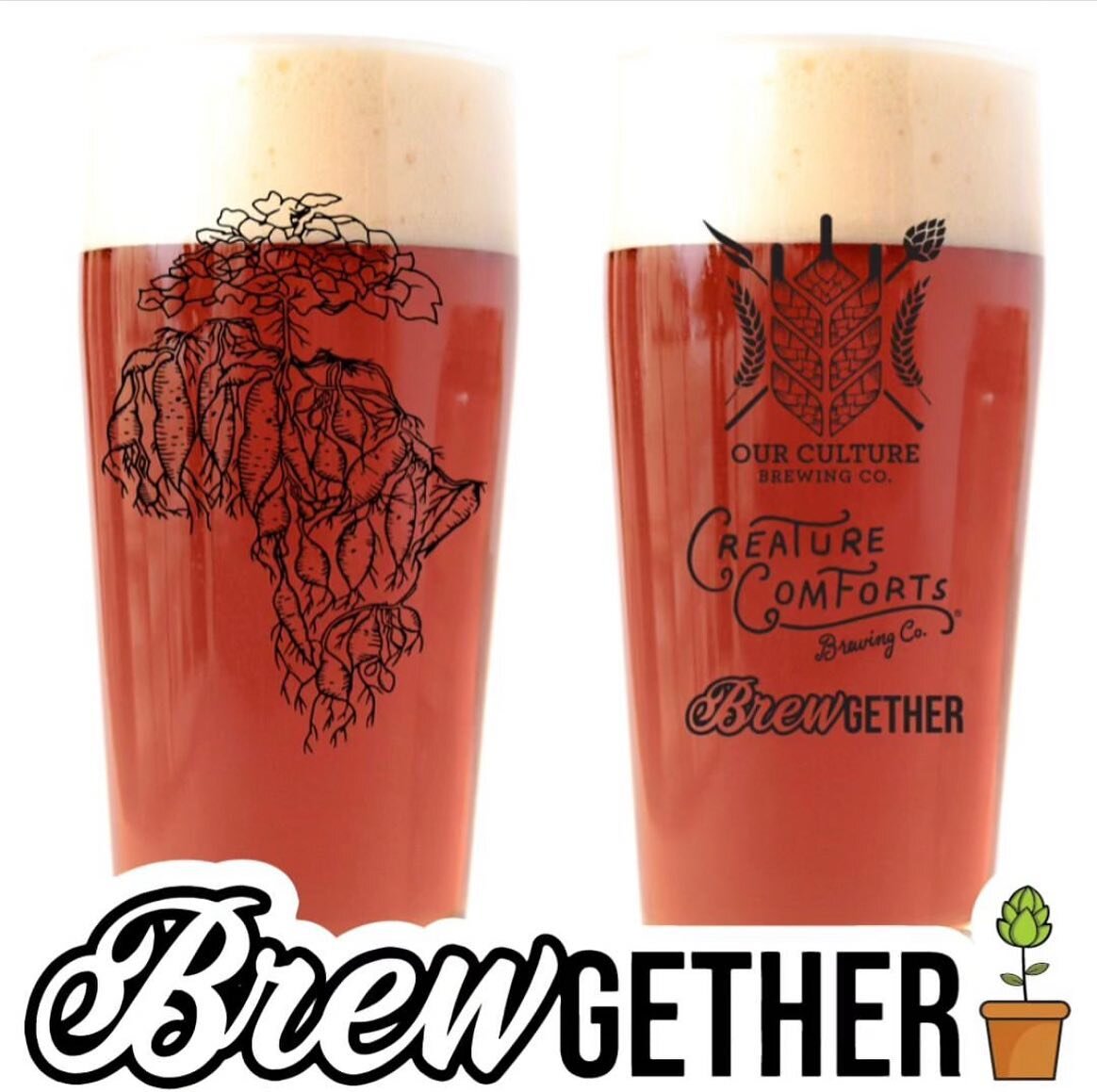 Next chance to purchase our $5 limited-edition glassware will be Friday, November 17 from 6 - 8 PM at @hopcityatl at @thekrogdistrictatl for @ourculturebrewing and @creaturecomfortsbeer &lsquo;Seeds Take Up The Soil&rsquo; Sweet Potato Ale release. ?