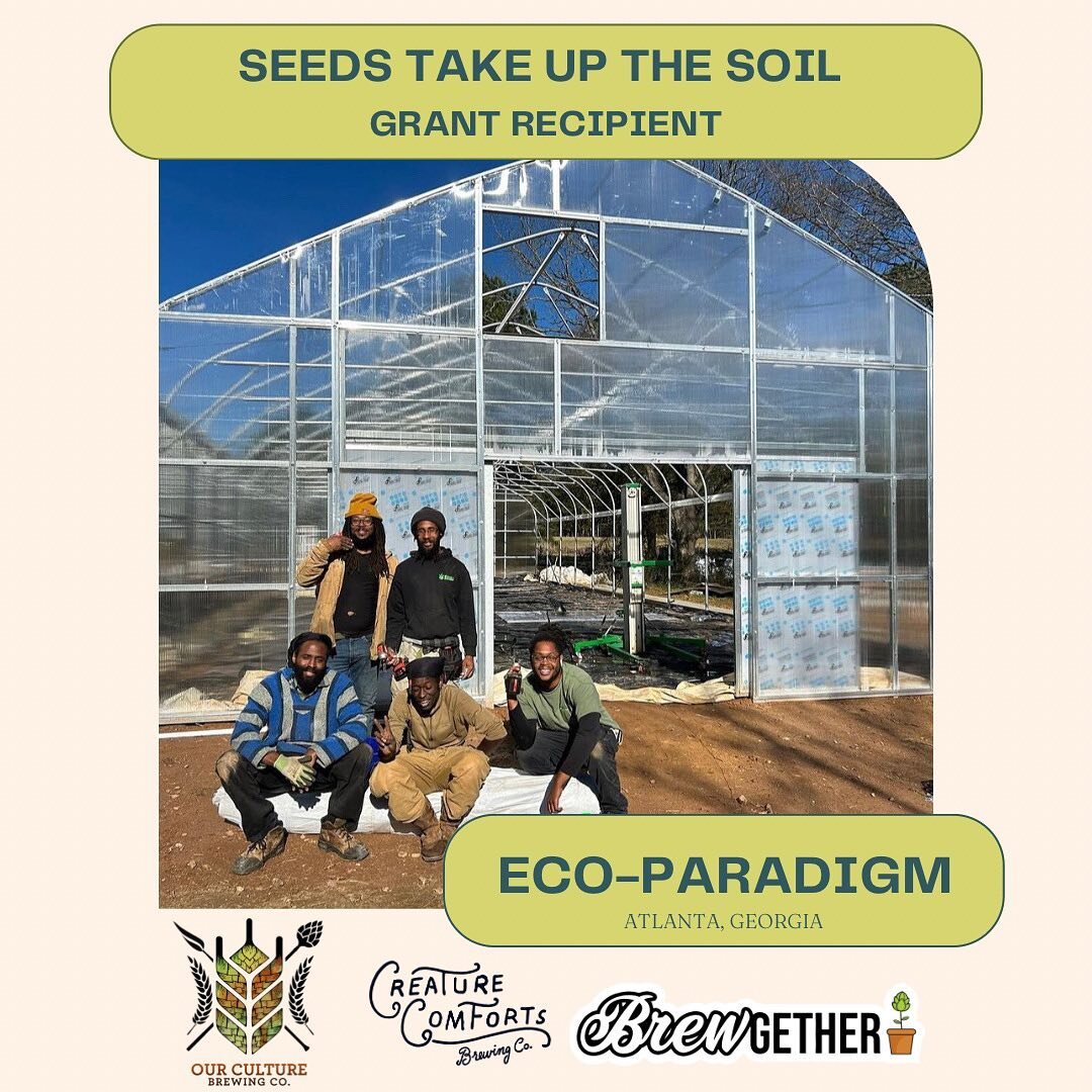 Congratulations to @ecoparadigmatlanta 🌱🎉 a &lsquo;Seeds Take Up The Soil&rsquo; grant recipient. 

ECO-PARADIGM is a Black-owned agriculture service that provides organic agricultural-based education, workforce development and contract farm servic