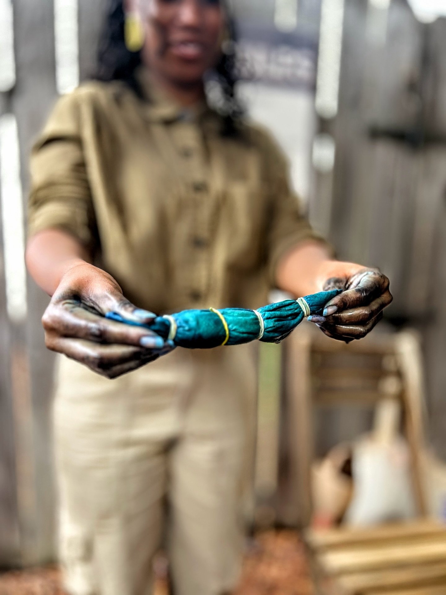 INDIGO DYE &amp; BREW DAY 

We gathered for an Indigo Dye + Brew Day with @blackfiberfutures @brewgether @nebedayefarms and @khonsobrewing. 

Indigo has always carried history, resistance, and beauty. It&rsquo;s tied to West African traditions and be