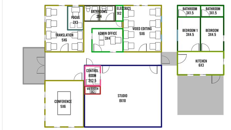 Floor Plans Finalized for New Studio in Thailand