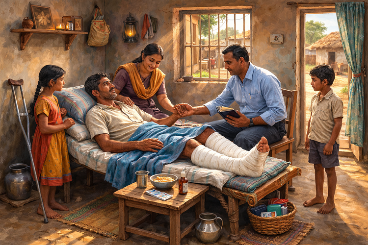 Injured Father Encouraged by Evening School: An Evening School Story