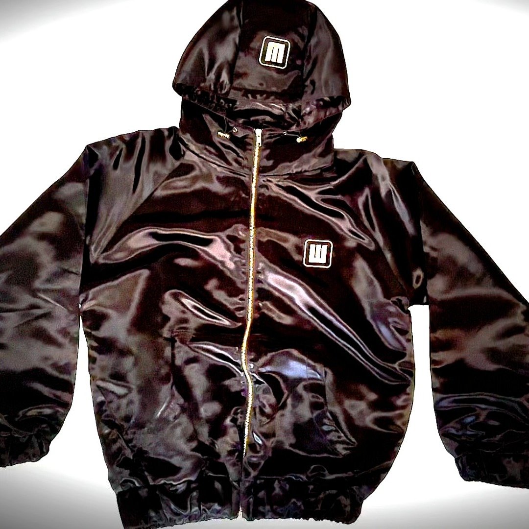 Hoodie in acetate satin with gold logo-embroidery / Custom made / DM or Check WaldvogelDK.com for details 🔥😎 #satinjacket

Hoodie-style jacket with a padded hood that holds its shape and doesn&rsquo;t collapse when worn.

The jacket is lined with p